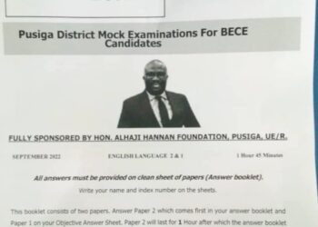 Buffer Stock CEO slammed for advertising himself on BECE exam papers