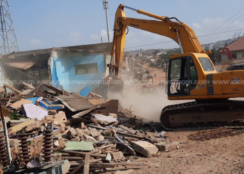 Ga Central: Houses, structures demolished to make way for road construction
