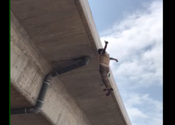 VIDEO: Man in critical condition after jumping off Tamale flyover