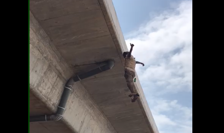 VIDEO: Man in critical condition after jumping off Tamale flyover
