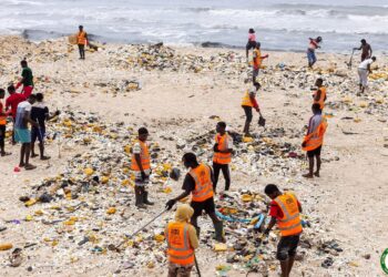 AMA, Global Citizen clean-up Dogo beach ahead of annual festival