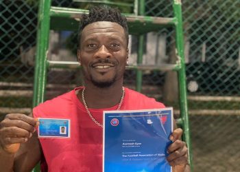 Asamoah Gyan acquires UEFA B coaching license