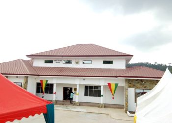 An Aerial view of the Nkwatia - Kwahu Circuit Court Complex