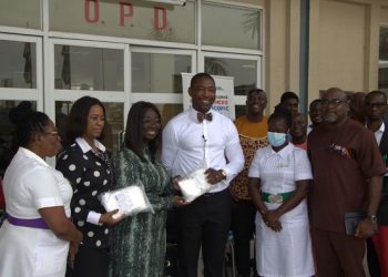 NHIA donates emergency trolleys, chairs and boxes of nose masks to LEKMA Hospital
