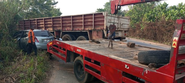 Four persons currently receiving treatment after car crash on Accra-Kumasi highway