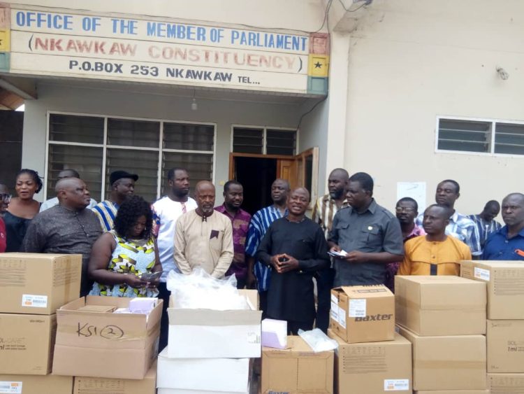Nkawkaw MP donates medical equipment to Kwahu West Municipal Health Directorate