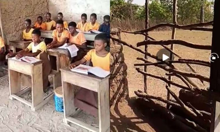 E/R: Pupils at Dunkro D/A Basic school now study in hencoop-like structure