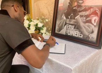 Former Black Stars players sign Condolence Book for Christian Atsu