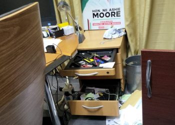 Ashie Moore’s office raided by unknown persons
