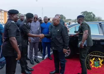 Akufo-Addo hands over 100 vehicles, 600 motorbikes, 6 APCs to Police Service