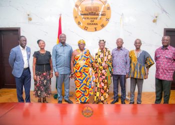 Paramount Chief of Awudome Traditional Area calls on Speaker of Parliament