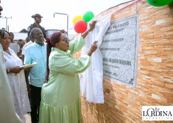 Lordina Mahama gifts Ampoma and Bodom water systems on her 60th birthday
