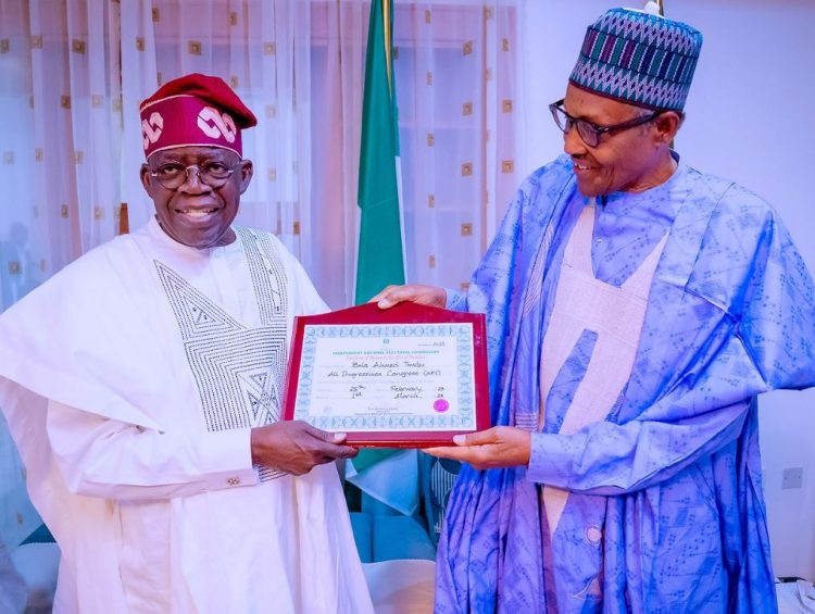 Buhari hosts Nigeria President-elect Tinubu