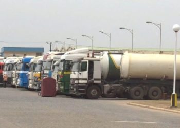 Tanker drivers begin sit down strike over bad roads
