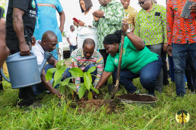 Mayor of Accra plants “Tree of Life” with Miss Earth Queens