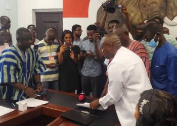 NPP Flagbearer race: Kwabena Agyapong submits nomination forms
