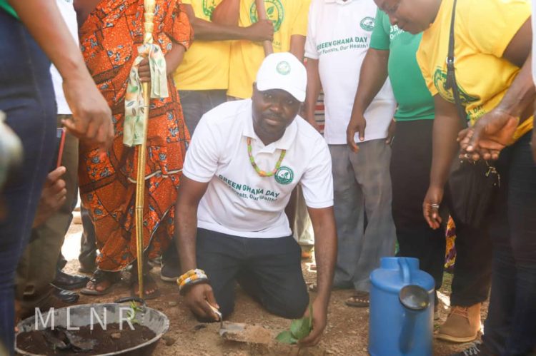 V/R: Togbega Gabusu VII commends Government’s Green Ghana initiative as he leads his subjects to plant