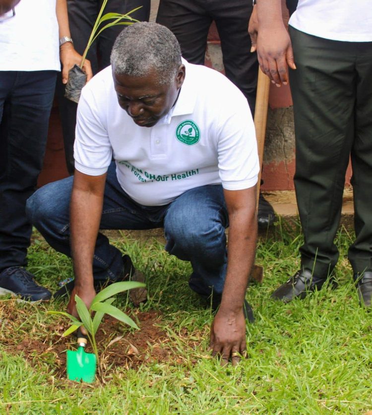 Benito Owusu-Bio joins ICAG to plant trees to mark 2023 Green Ghana Day