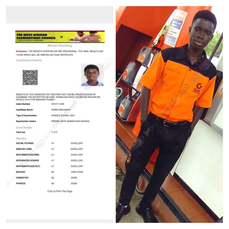 Brilliant fuel attendant gets full GNPC scholarship