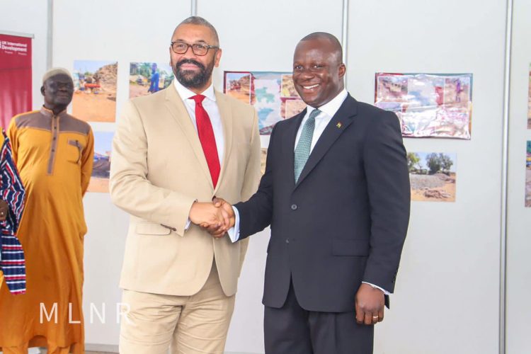 Lands Minister, UK Foreign Secretary launch sanitization program for small-scale mining sector