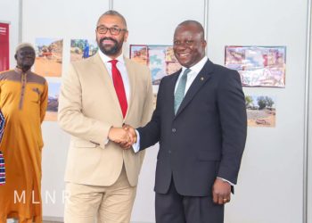Lands Minister, UK Foreign Secretary launch sanitization program for small-scale mining sector