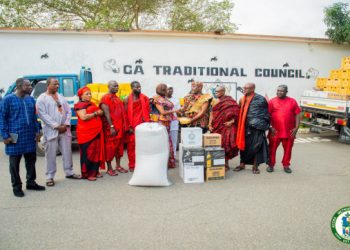 AMA donates food items to Ga Traditional Council towards Homowo celebration