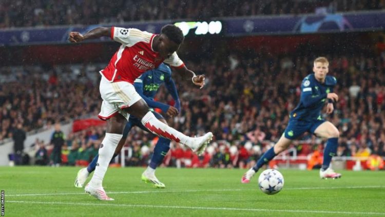 Arsenal score 4 on comeback to the champions league