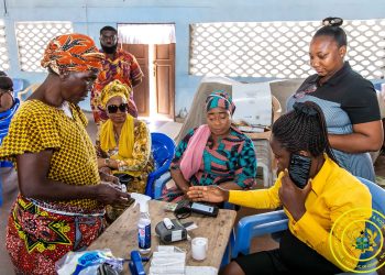 Gender Minister monitors LEAP Grant Payment Exercise in Ada West District