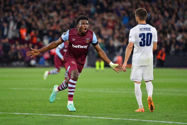 Mohammed Kudus scores first West Ham goal in Europa League