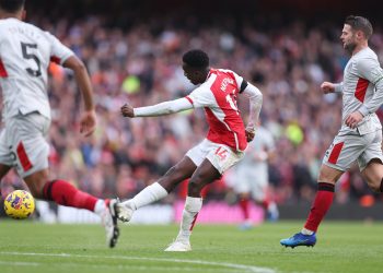 PL: Nketiah scores hat-trick as Arsenal thumpn Sheffield Utd