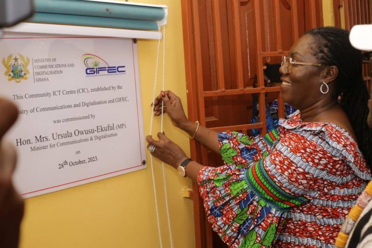 Communication Minister commissions 2 ICT Centres, Rural Telephony for communities in Eastern Region