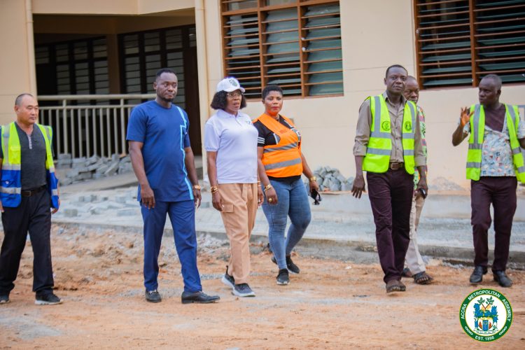 Mayor Sackey inspects ongoing sanitation, education projects in Accra