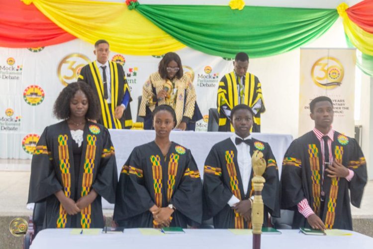 V/R: Mock Parliament sitting held at Ho to mark 30yrs of parliamentary democracy