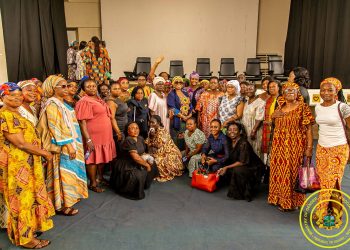 Gender, Children, and Social Protection Minister interacts with GSFP caterers in A/R