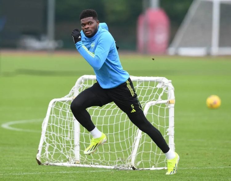 Huge boost for Arsenal as Thomas Partey returns to training