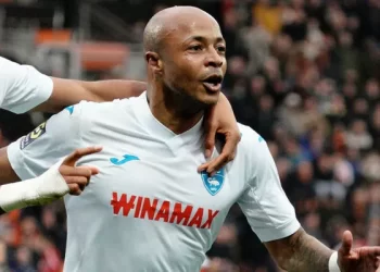 Andre Ayew’s goal against Lorient wins League 1 goal of the month