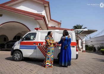 First Lady donates ambulance to Huni Valley Health Centre
