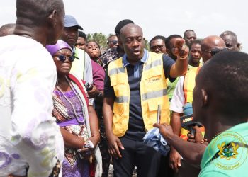 Oppong-Nkrumah inspects sea defence projects in coastal areas