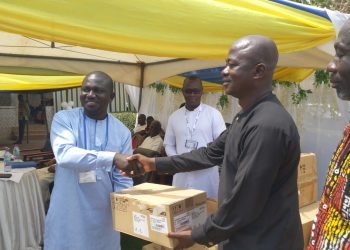 Nkawkaw MP donates medical equipment to Holy Family Hospital