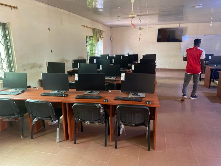 Dormaa East MP supports Mansen SHS with computers and air conditioners