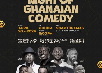 Ghana Comedy Awards 2024 happening on April 20th