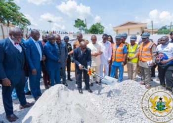 Akufo-Addo cuts sod for construction of MIIF Technical Training Centre in Tarkwa