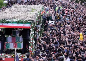Thousands at Iran president’s funeral procession