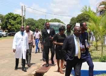 Health Minister designate Dr. Okoe Boye inspects ongoing works at Tema General Hospital