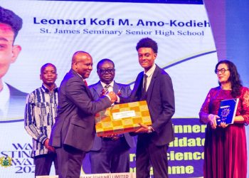 St. James Seminary SHS’s Amo-Kodieh Leonard adjudged best 2023 WASSCE candidate