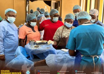 Prisons Service, Chosen Hospital conduct free surgical operations for 63 inmates
