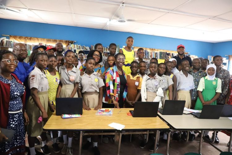 Ursula Owusu-Ekuful concludes 2-day tour of Girls-In-ICT centers in Accra