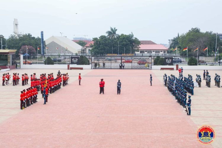 GHANA Armed Forces holds 41st ceremonial guard changing parade at Jubilee House
