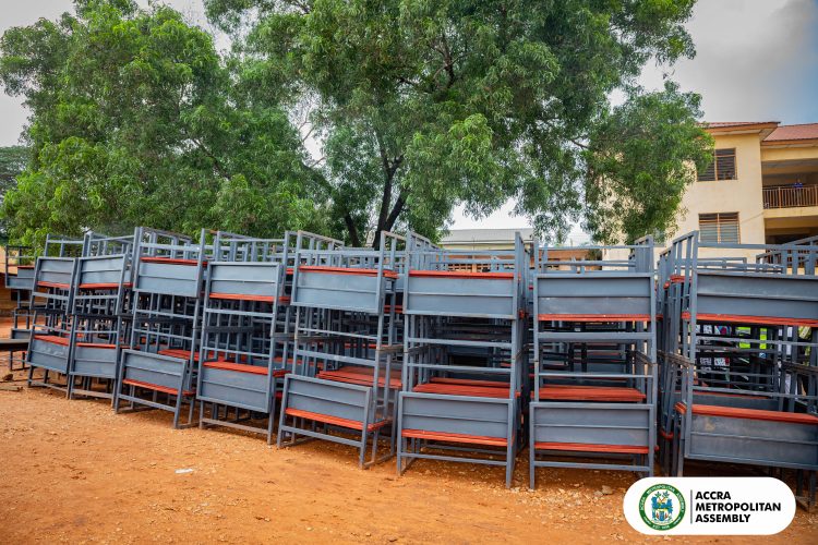AMA donates 1,500 dual desks to improve student learning experiences in Accra schools