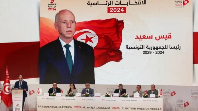 Tunisian president wins second term with landslide